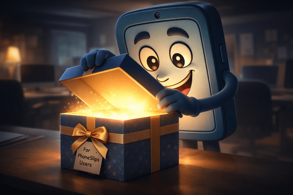 Phone Dude Opening a Surprise Package