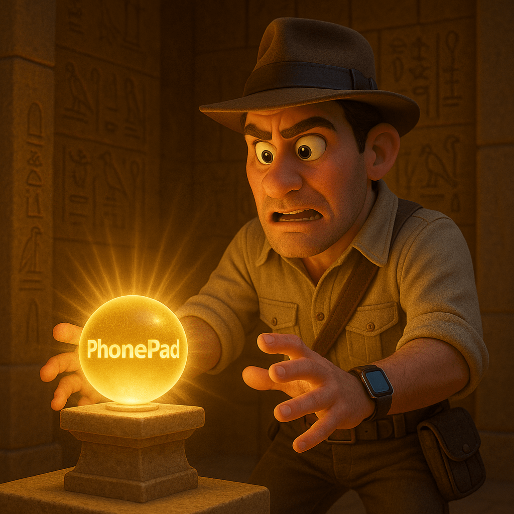 An adventurer discovers a glowing orb inside a lost tomb.