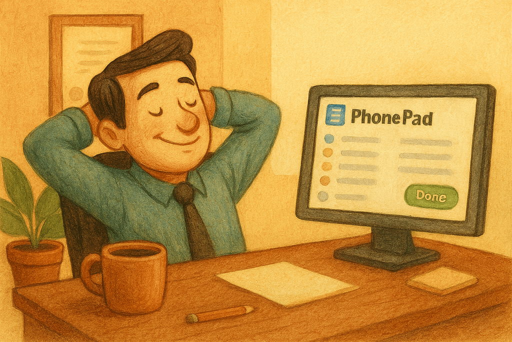 PhonePad will revolutionize your phone call management.