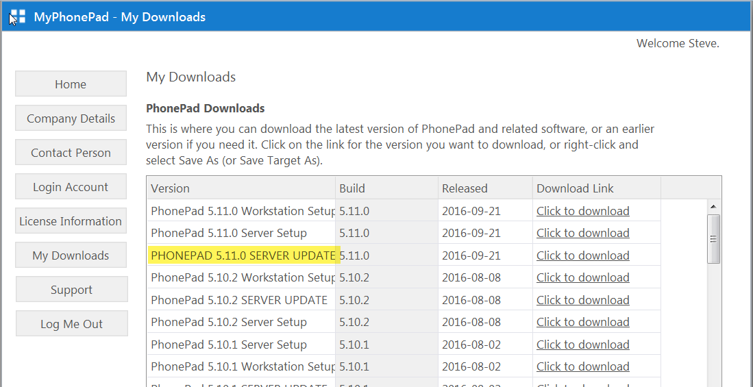 Server Updates