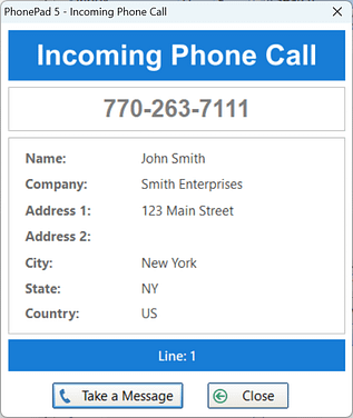 Caller ID Notification