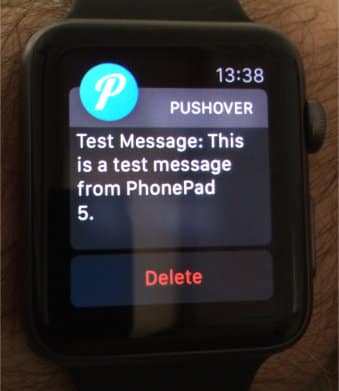 PhonePad 5 Message On Apple Watch