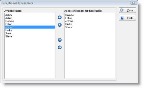 Receptionist Access PhonePad Telephone Message Software