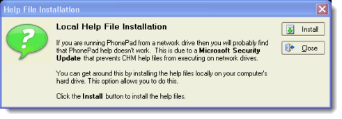 Local Help Install