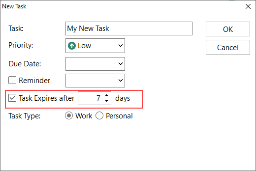 Expiring To Do List Tasks