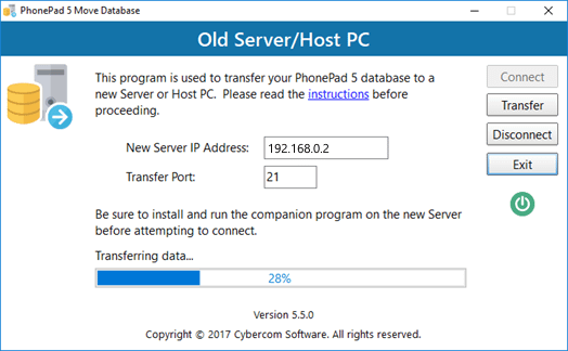 Move PhonePad Datanase