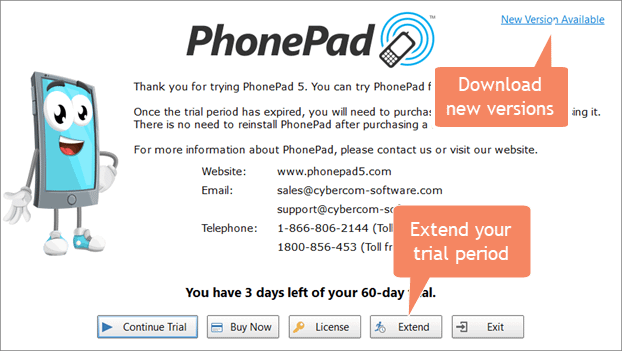 Log phone calls and messages