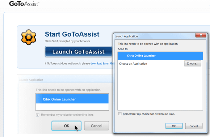 Launch GoToAssist