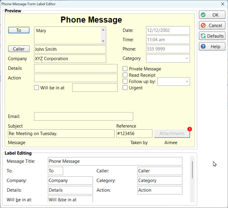 Label Editor