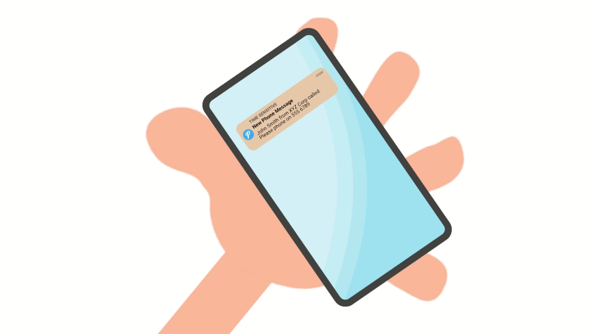 receive phone messages anywhere
